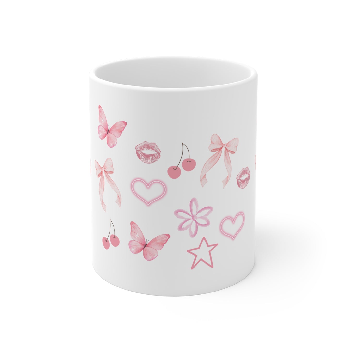 Pink Kawaii Doodles Mug - Sip in Style!