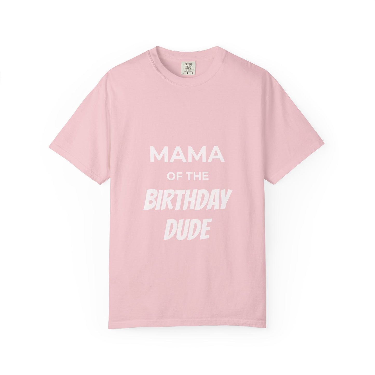 Mama of the Birthday Dude T-Shirt — Mom Birthday Party Shirt with Balloons