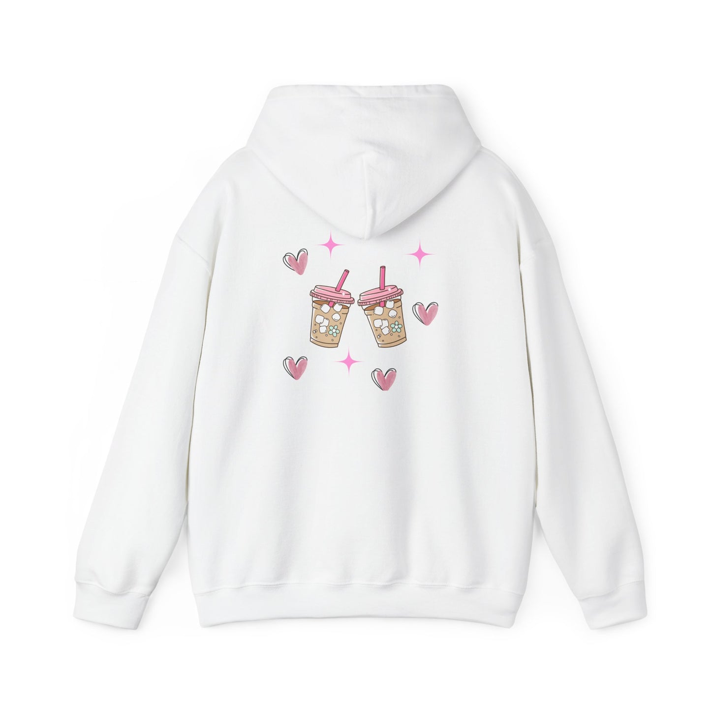Boba Milk Tea Hoodie — Cute Pink Bubble Tea Graphic Sweatshirt
