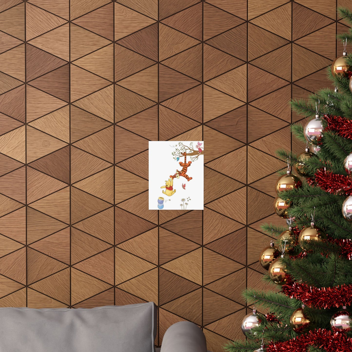 Winnie the Pooh & Tigger Kids Poster — Matte Vertical Nursery Wall Art