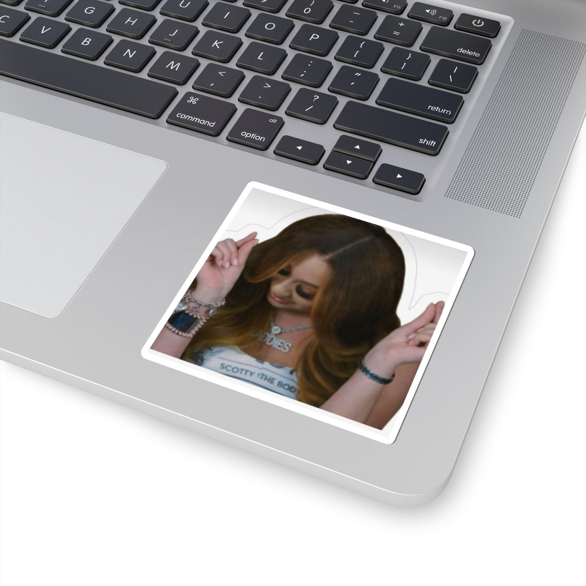 Kiss-Cut Sticker — Dancing Woman Photo Sticker (Laptop, Water Bottle Decal)