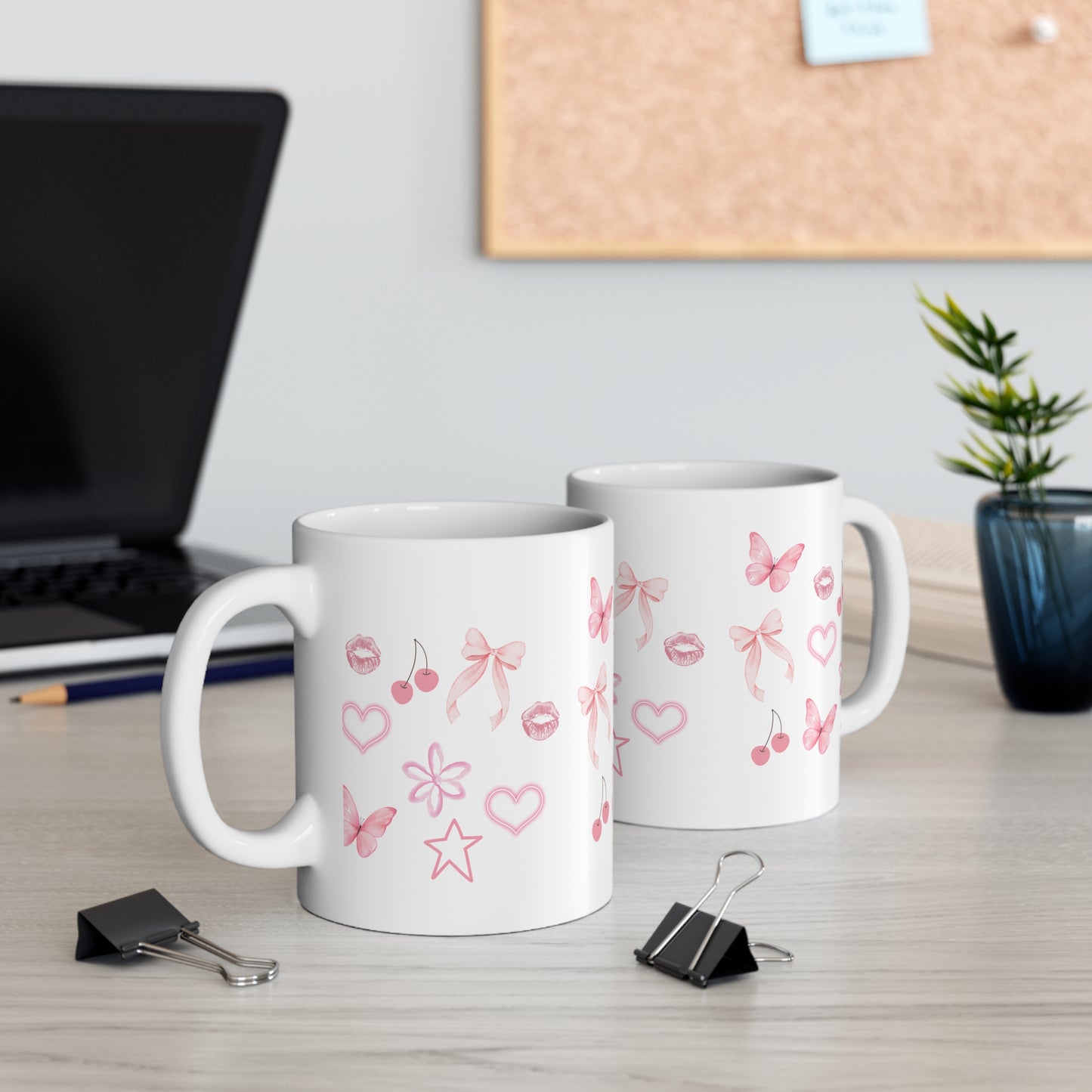 Pink Kawaii Doodles Mug - Sip in Style!