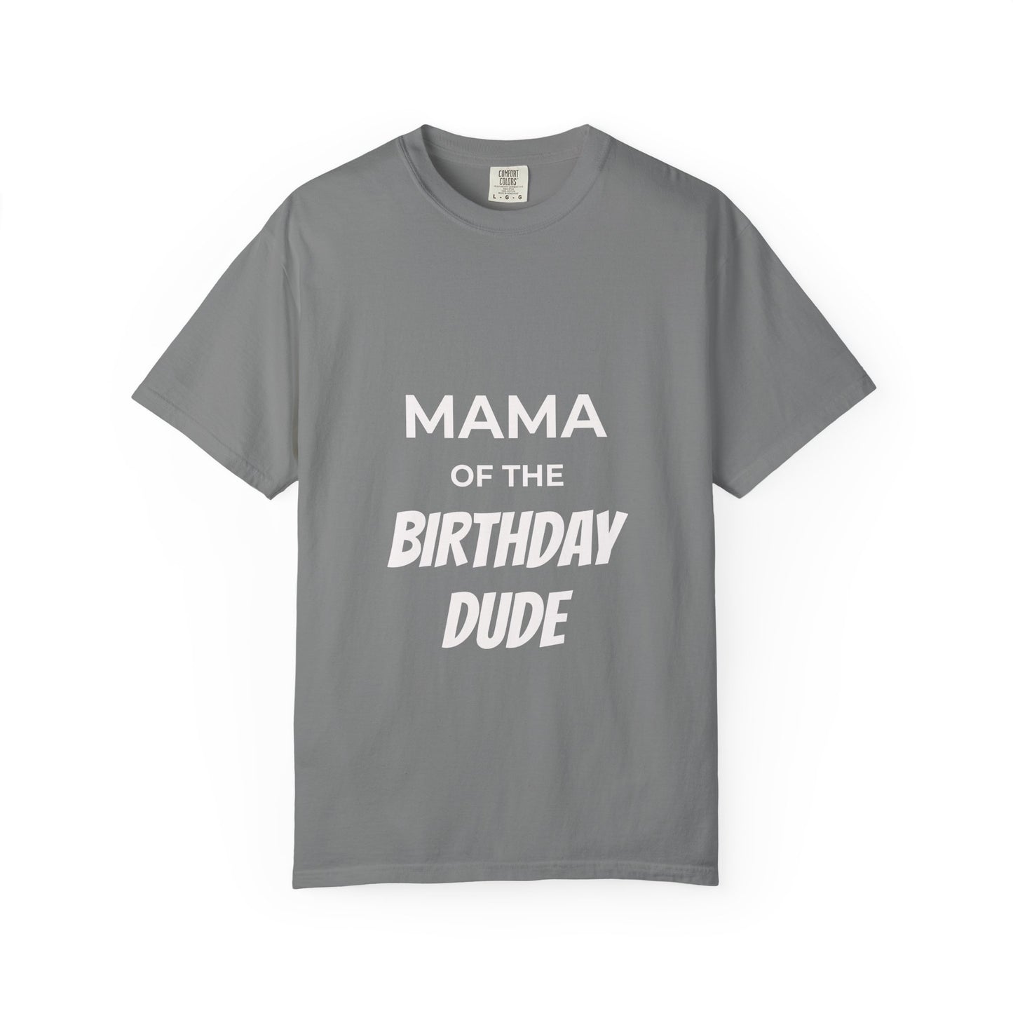 Mama of the Birthday Dude T-Shirt — Mom Birthday Party Shirt with Balloons
