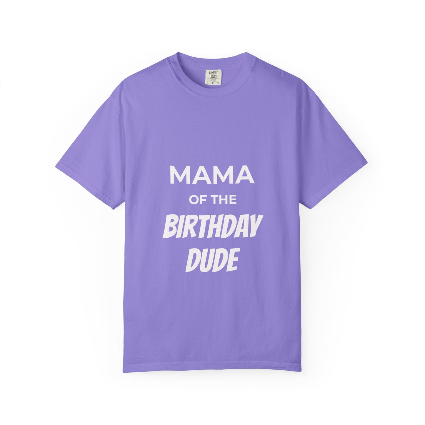 Mama of the Birthday Dude T-Shirt — Mom Birthday Party Shirt with Balloons