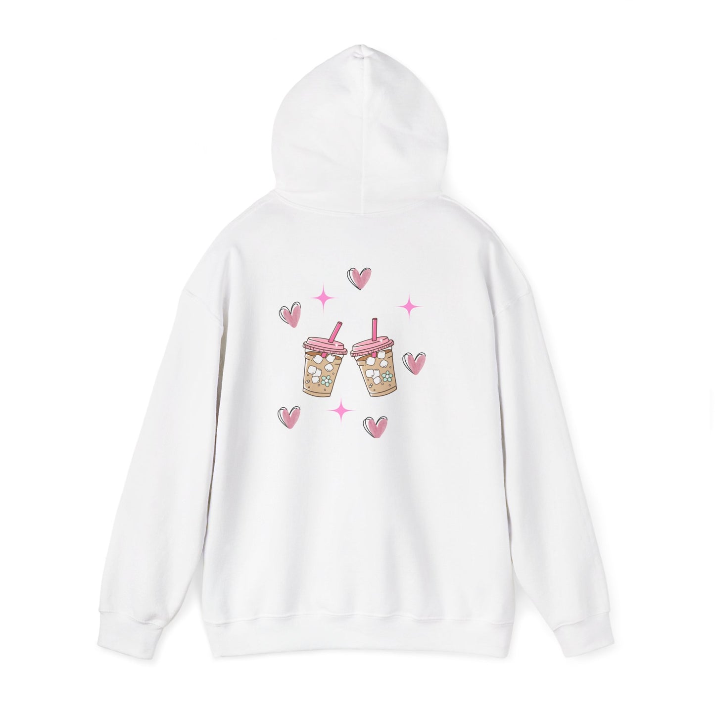 Boba Milk Tea Hoodie — Cute Pink Bubble Tea Graphic Sweatshirt